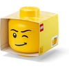 LEGO Storage Head, Large, Winking Boy 4pack | 8,5 l