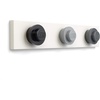 LEGO Wall Hanger Rack – Coat Rack with 3 Hooks for Hanging Coats, Backpacks, Hats | Perfect Kids Lego Room Decor | Assorted Colors – Red, Blue, Yellow(Black/Grey/Dark Grey)