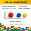 LEGO Wall Hanger Rack – Coat Rack with 3 Hooks for Hanging Coats, Backpacks, Hats | Perfect Kids Lego Room Decor | Assorted Colors – Red, Blue, Yellow(Red/Blue/Yellow)