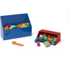 Lego® Brick Scooper Set with Two Sizes of Scoopers and Brick Separator for Fast and Easy Lego® Cleanup – Perfect for Lego® Enthusiasts, Red and Blue(Blue/Red)