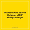 Lego Countdown to Christmas Puzzles | 12 Days of Minifigure Advent Puzzles | 48-Piece Mini Jigsaw Puzzles