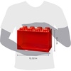 ROOM Copenhagen. LEGO Brick Set with 4-Stud and 8-Stud Box Shelves, Red | 4-Stud & 8-Stud Shelves Wall-Mounted Storage Open Storage Compartments Toy & Home Storage