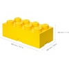 Room Copenhagen 8 LEGO Brick Box, White | BPA-Free Plastic Organizer for Bricks, Clothes & Stationery. Compatible with LEGO Brick Drawers and Other Storage Blocks(Bright Yellow)