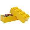 Room Copenhagen 8 LEGO Brick Box, White | BPA-Free Plastic Organizer for Bricks, Clothes & Stationery. Compatible with LEGO Brick Drawers and Other Storage Blocks(Bright Yellow)
