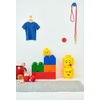 Room Copenhagen 8 LEGO Brick Box, White | BPA-Free Plastic Organizer for Bricks, Clothes & Stationery. Compatible with LEGO Brick Drawers and Other Storage Blocks(Bright Orange)