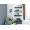 Room Copenhagen LEGO Book Rack Wall Shelf 18.9 in White | Wall-Mounted Book Rack 18.9 in Width Book & Magazine Storage Room Organization(Black)