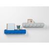 Room Copenhagen LEGO Book Rack Wall Shelf 18.9 in White | Wall-Mounted Book Rack 18.9 in Width Book & Magazine Storage Room Organization(Blue)