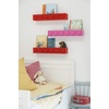 Room Copenhagen LEGO Book Rack Wall Shelf 18.9 in White | Wall-Mounted Book Rack 18.9 in Width Book & Magazine Storage Room Organization(Blue)