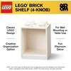 Room Copenhagen LEGO Brick Set with 4-Stud and 8-Stud Box Shelves, White | 4-Stud & 8-Stud Shelves Wall-Mounted Storage Open Storage Compartments Toy & Home Storage