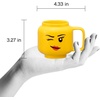Room Copenhagen LEGO Ceramic Mug Small – Boy – 225 ml Cup for All Ages | Cool Cup Fun and Unique Ceramic Coffee Mug Tea Mug LEGO Design Dishwasher Safe Hot & Cold Drinks(Yellow)