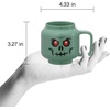 Room Copenhagen LEGO Ceramic Mug Small – Boy – 225 ml Cup for All Ages | Cool Cup Fun and Unique Ceramic Coffee Mug Tea Mug LEGO Design Dishwasher Safe Hot & Cold Drinks(Green Skeleton)