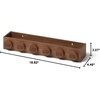 Room Copenhagen LEGO Home Dark Wooden Book Rack – Oak Shelf for Stylish Book Storage & Home Decor, Wall Shelves, Stylish and Functional Bookshelves 500x87x129 mm