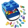 Room Copenhagen LEGO Lunch Box with Handle 2.1 L Dishwasher Safe Blue | 2.1 L Capacity Carry Handle Dishwasher Safe Food Storage Container(Blue)