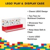 Room Copenhagen LEGO Play and Display Case, 2-Tier Toy Storage Container LEGO, Iconic Blue | Display Solution for LEGO Sets and Minifigures, LEGO Box, Home Decor(Red)