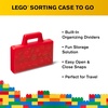 Room Copenhagen, LEGO Sorting Box to-Go – Travel Case with Organizing Dividers – Red (40870001)(Red)