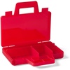 Room Copenhagen, LEGO Sorting Box to-Go – Travel Case with Organizing Dividers – Red (40870001)(Red)