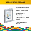 Room Copenhagen Lego Picture Frame – Stackable, Tabletop or Wall Display Photo Frame, Fits 5 x 7 in Photos, Black | LEGO Picture Frame 5 x 7 in Photos Stackable Photo Frame Tabletop Wall Display(Grey)