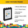 Room Copenhagen Lego Picture Frame – Stackable, Tabletop or Wall Display Photo Frame, Fits 5 x 7 in Photos, Black | LEGO Picture Frame 5 x 7 in Photos Stackable Photo Frame Tabletop Wall Display(Black)