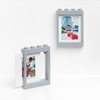 Room Copenhagen Lego Picture Frame – Stackable, Tabletop or Wall Display Photo Frame, Fits 5 x 7 in Photos, Black | LEGO Picture Frame 5 x 7 in Photos Stackable Photo Frame Tabletop Wall Display(Grey)