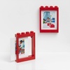 Room Copenhagen Lego Picture Frame – Stackable, Tabletop or Wall Display Photo Frame, Fits 5 x 7 in Photos, Black | LEGO Picture Frame 5 x 7 in Photos Stackable Photo Frame Tabletop Wall Display(Red)