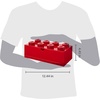 Room Copenhagen Lego Storage Brick 8 Desk Drawer, 8-Stud Stackable Tabletop Storage Box, 12.4 x 6.2 x 4.4 in, Bright Red | Stackable Storage Box | Storage with Lid | Toy Organization | 8-Stud Stackable