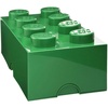 LEGO Mini Box 4 – studs Green 1.81 x 1.81 x 1.69 in | Versatile Small Storage Box for Snacks, Jewellery, Hair Accessories, Souvenirs & More – Dishwasher Safe,(Dark Green)
