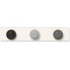 LEGO Wall Hanger Rack – Coat Rack with 3 Hooks for Hanging Coats, Backpacks, Hats | Perfect Kids Lego Room Decor | Assorted Colors – Red, Blue, Yellow(Black/Grey/Dark Grey)