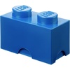 Room Copenhagen LEGO Brick Bright Blue 2, Medium Stackable Storage Box | BPA-free plastic toy organizer and bin for 400 bricks. Iconic 2-stud design measures 4.9 x 9.8 x 7.1 in. Phthalate-free