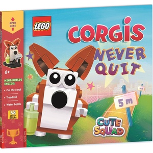 Buster Books LEGO Books Cute Squad Corgis Never Quit (with corgi mini-build and over 55 LEGO elements) (LEGO Minifigure Activity).