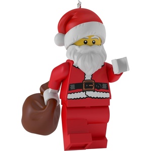 Hallmark Keepsake Christmas Ornament, Brick Suit Girl LEGO Minifigure, Gifts for LEGO Fans(Santa Claus LEGO Minifigure)