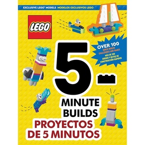 LEGO® Books. 5-Minute Builds / Proyectos de 5 minutos: Bilingual English-Spanish Set with 100+ Quick Model Build Ideas, Basic Brick Kit, and Awesome Activities!