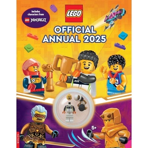 LEGO® Books: Official Annual 2025 (with racing driver minifigure and trophy) (LEGO® Annual)