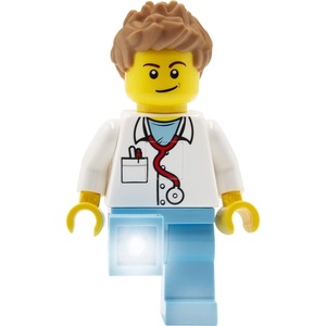 LEGO City Torch Flashlight – Doctor (TO48) | Extra-Large 5 Inch Tall Figure, Flashlight, LED Light