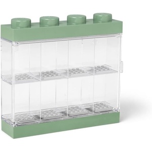 LEGO Minifigure Display Case 16 Black Space for 16 Minifigures | BPA-free large cabinet with 16 individual compartments and baseplates. Securely showcase your favorite LEGO characters(Batman Sleeve)
