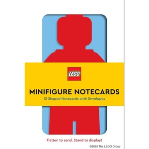 LEGO Minifigure Notecards | 12 Shaped Notecards with Envelopes