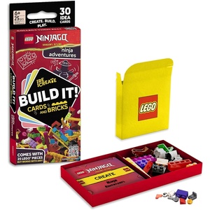 LEGO Recreate Activity Cards – Space | Outer Space Building Game with 30+ Activity Cards & 25 LEGO Elements | Ages 6+(LEGO NINJAGO Ninja Adventures)