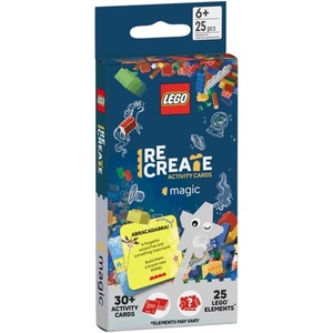LEGO Recreate Activity Cards – Space | Outer Space Building Game with 30+ Activity Cards & 25 LEGO Elements | Ages 6+(Magic)