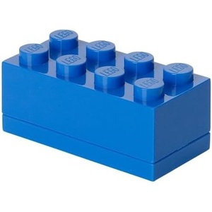LEGO Storage Brick Multi Pack (4 Piece), Bright Red/Bright Blue/Bright Yellow/White (40150601)(Blue)