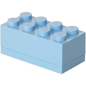 LEGO Storage Brick Multi Pack (4 Piece), Bright Red/Bright Blue/Bright Yellow/White (40150601)(Light Blue)