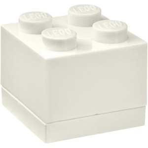 LEGO Storage Brick Multi Pack (4 Piece), Bright Red/Bright Blue/Bright Yellow/White (40150601)(White)