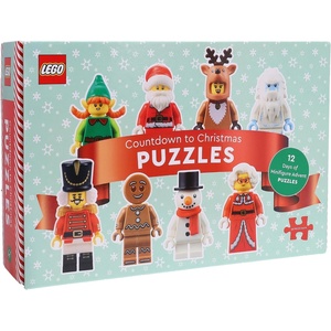 Lego Countdown to Christmas Puzzles | 12 Days of Minifigure Advent Puzzles | 48-Piece Mini Jigsaw Puzzles