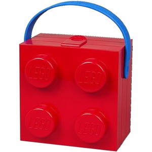 ROOM Copenhagen Lego Hand Carry Box 4 Handle Blue, Bright Red(Bright Red)