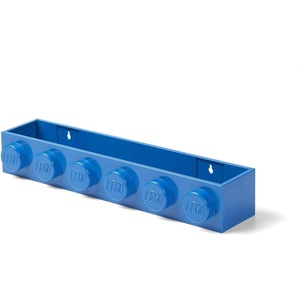 Room Copenhagen LEGO Book Rack Wall Shelf 18.9 in White | Wall-Mounted Book Rack 18.9 in Width Book & Magazine Storage Room Organization(Blue)