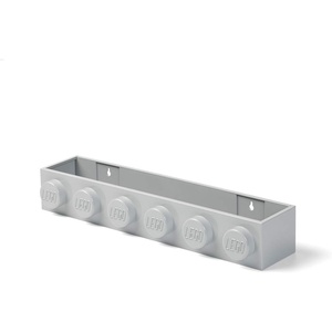 Room Copenhagen LEGO Book Rack Wall Shelf 18.9 in White | Wall-Mounted Book Rack 18.9 in Width Book & Magazine Storage Room Organization(Grey)