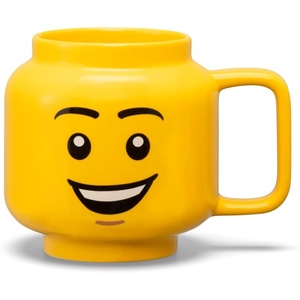 Room Copenhagen LEGO Ceramic Mug Small – Boy – 225 ml Cup for All Ages | Cool Cup Fun and Unique Ceramic Coffee Mug Tea Mug LEGO Design Dishwasher Safe Hot & Cold Drinks(Happy Boy)