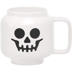 Room Copenhagen LEGO Ceramic Mug Small – Boy – 225 ml Cup for All Ages | Cool Cup Fun and Unique Ceramic Coffee Mug Tea Mug LEGO Design Dishwasher Safe Hot & Cold Drinks(White Skeleton)