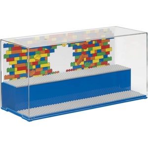 Room Copenhagen LEGO Play and Display Case, 2-Tier Toy Storage Container LEGO, Iconic Blue | Display Solution for LEGO Sets and Minifigures, LEGO Box, Home Decor(Blue)