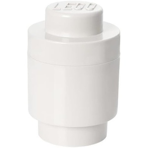 Room Copenhagen, LEGO Round Brick 1 – Stackable Storage Solution – Bright Blue(White)