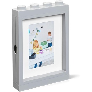 Room Copenhagen Lego Picture Frame – Stackable, Tabletop or Wall Display Photo Frame, Fits 5 x 7 in Photos, Black | LEGO Picture Frame 5 x 7 in Photos Stackable Photo Frame Tabletop Wall Display(Grey)