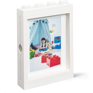 Room Copenhagen Lego Picture Frame – Stackable, Tabletop or Wall Display Photo Frame, Fits 5 x 7 in Photos, Black | LEGO Picture Frame 5 x 7 in Photos Stackable Photo Frame Tabletop Wall Display(White)